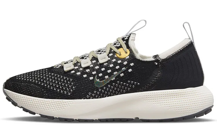 Nike React Escape Run Flyknit 'Black Metallic Vivid Gold' Women's