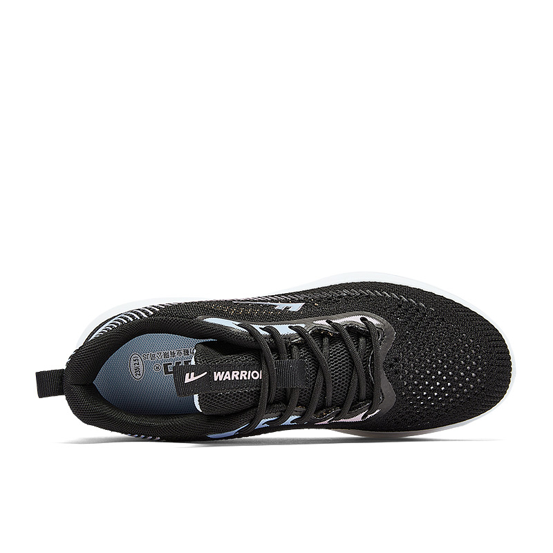 Warrior Cushioning Breathable Cushioning Breathable Low top Running Shoes Women’s Black Blue