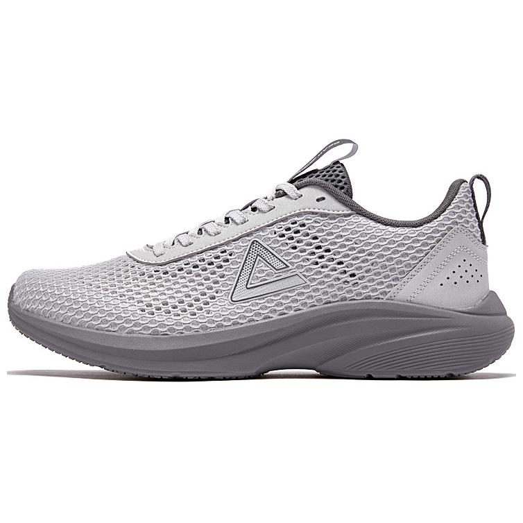 PEAK Slip Resistant And Abrasion Resistant Coverage Low top Casual Running Shoes Men’s Smoke Gray