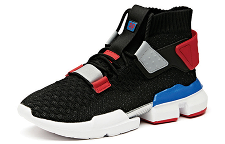 Anta Comfortable Cushioning Slip Resistant Abrasion Resistant Breathable Coverage Mid top Running Shoes Men’s