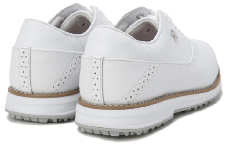 DESCENTE PRO Classic Cushioning Abrasion Resistant Cushioning, Wear Resistant Low top Golf Shoes Men’s White