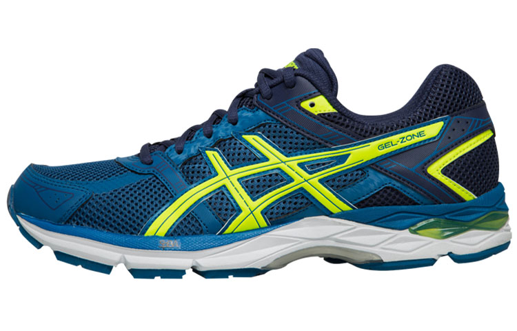 ASICS Gel Phoenix 8 Comfortable Abrasion Resistant Low top Running Shoes Men's Blue Yellow