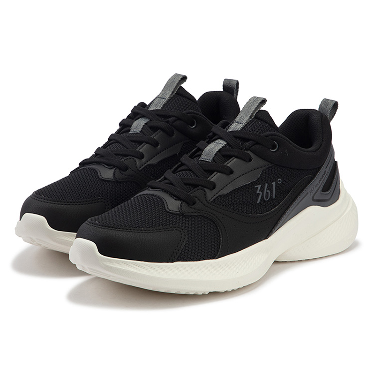 361° Slip Resistant Abrasion Resistant Low top Running Shoes Women’s Black Gray