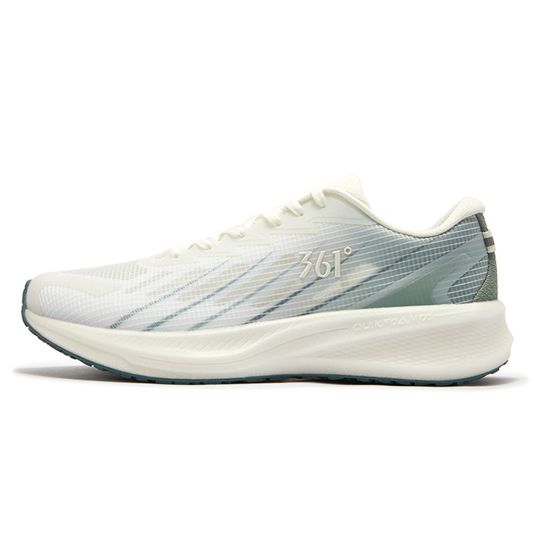 361° Sharp Sparkle Slip Resistant Abrasion Resistant Low top Casual Running Shoes Men’s White Redwood Green
