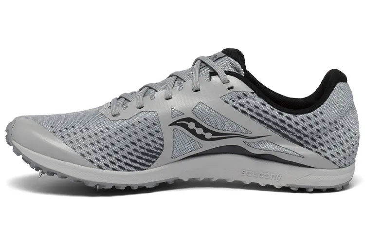 Saucony Kilkenny XC8 Spike Slip Resistant Cushioning Lightweight Low top Running Shoes Men's Gray Black