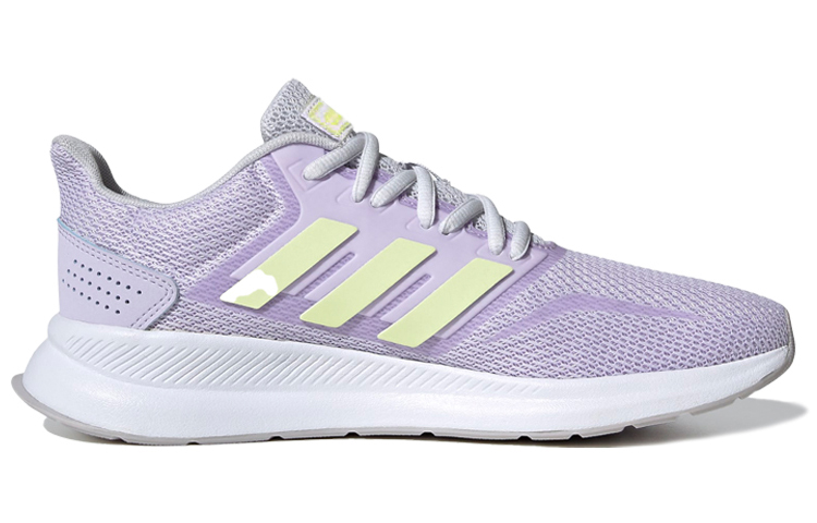 Adidas Neo Runfalcon Vintage Mesh Slip Resistant Low top Casual Running Shoes Women’s Light Purple Yellow