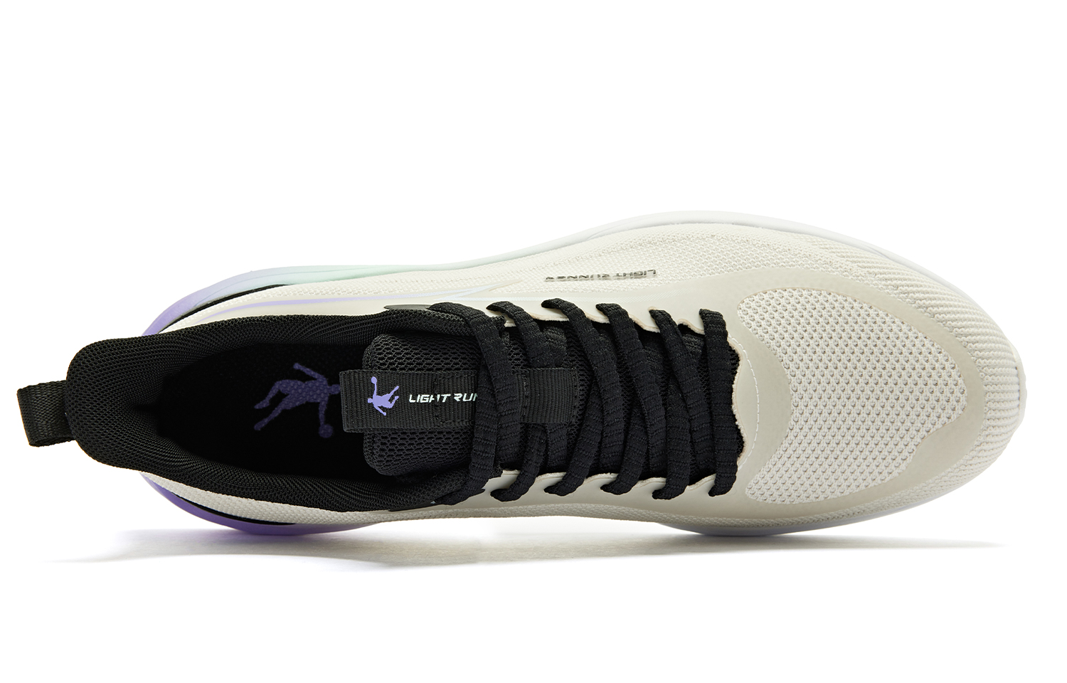 QIAODAN Chifeng Running Shoes Men’s Low Top Beige Black