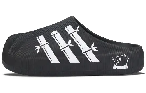 Adidas Originals AdiFOM Superstar Graffiti Slip Resistant Slip Resistant Closed Toe Slippers Unisex Black White