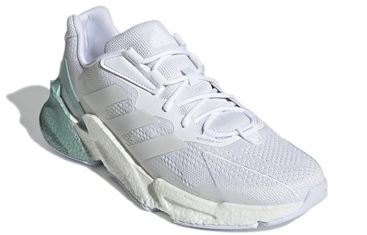 Мужские кроссовки adidas X9000l4 (бело-зеленые) — Белый / зелёный — фото 3