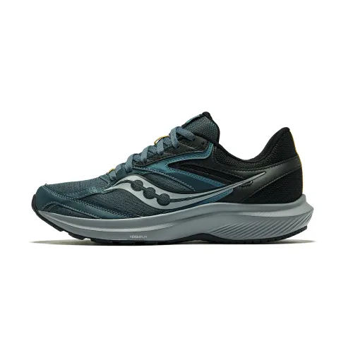 Saucony Cohesion 17 Comfortable Slip Resistant Slip Resistant Low top Running Shoes Men's Dark Blue Black