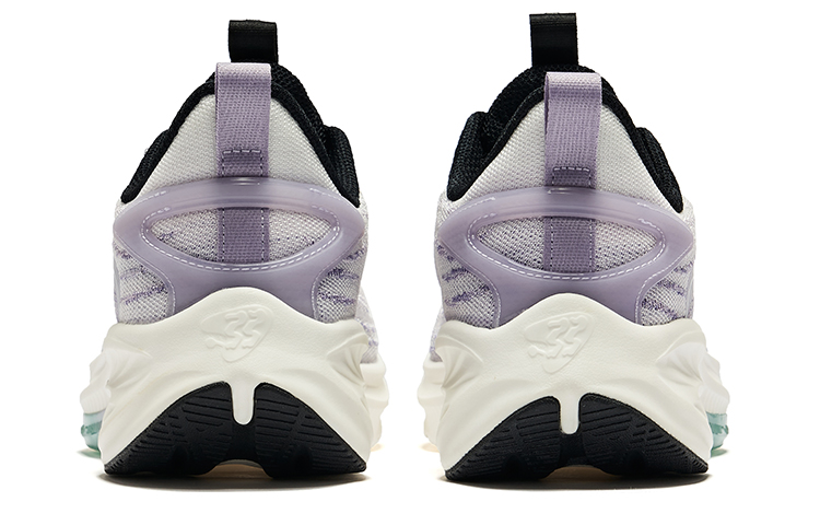 Erke Cushioning, Wear Resistant Low top Running Shoes Women’s True White Misty Purple