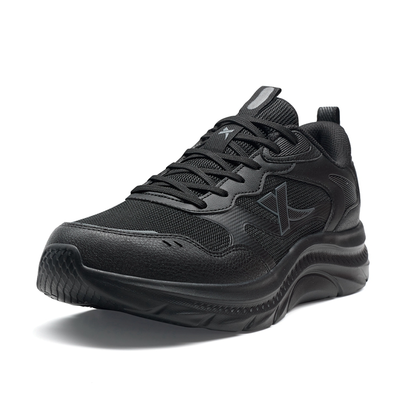 XTEP Abrasion Resistant Lightweight Cushioning Low top Casual City Commuting Running Shoes Men’s Charcoal Gray