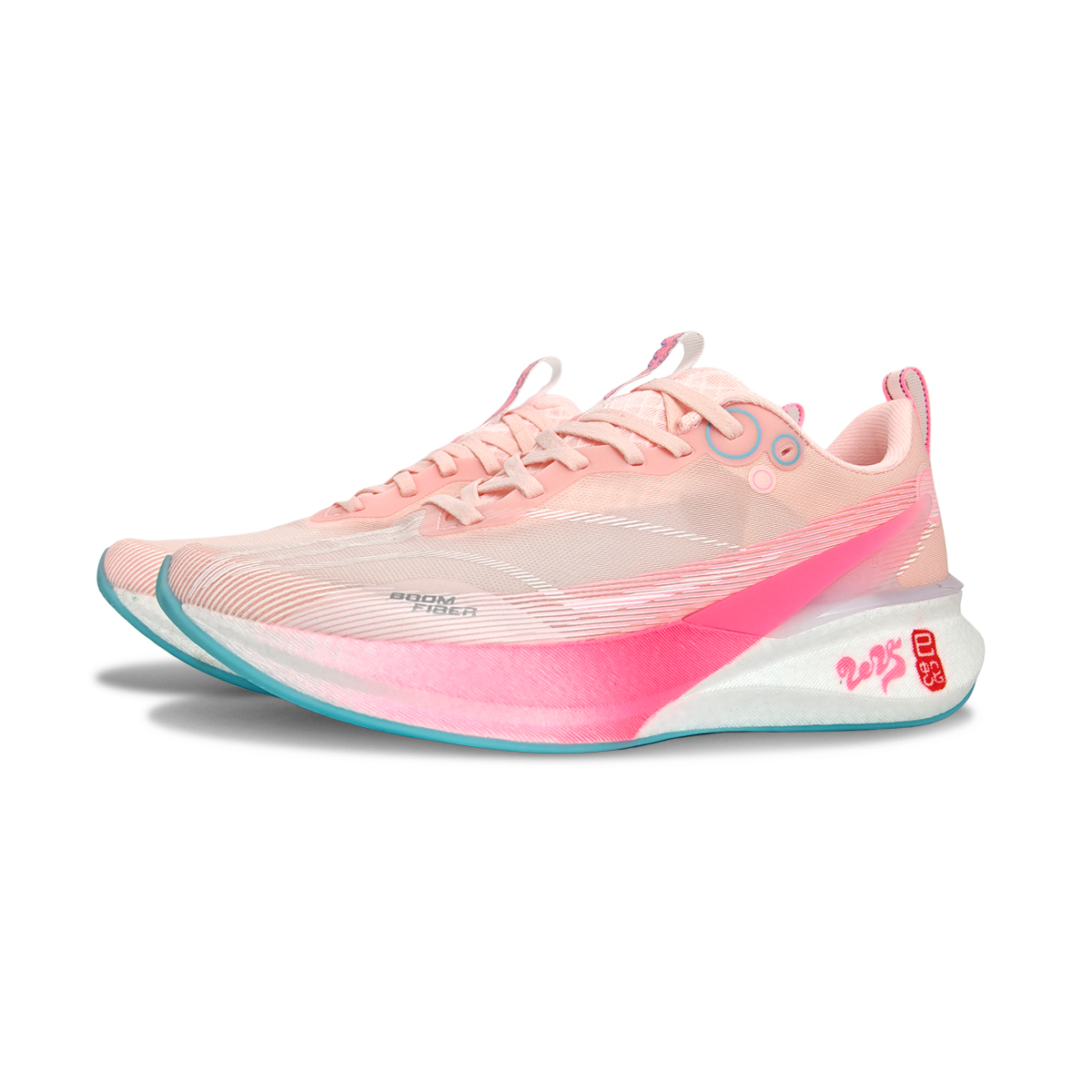 Li Ning Red Hare 8PRO Cushioning Slip Resistant Abrasion Resistant Low top Casual Running Shoes Unisex Pink