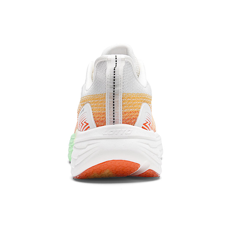 LOTTO Cushioning Rebound Abrasion Resistant Slip Resistant Low top Running Shoes Women’s White Orange