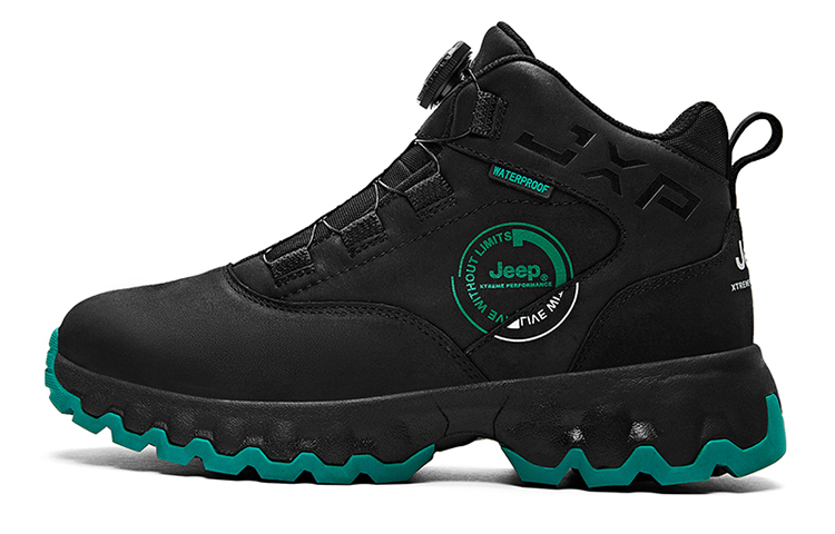 Jeep High top Outdoor Shoes Men’s Black Green
