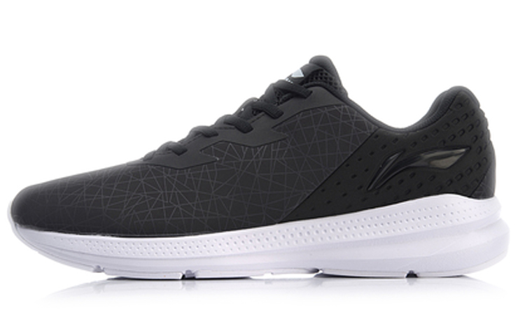 Li Ning Yufeng V2 Cushioning Lightweight Slip Resistant Low top Running Shoes Unisex Black