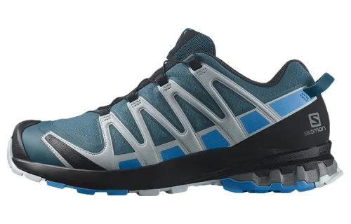 SALOMON XA Pro 3D V8 Fabric Abrasion Resistant Abrasion Resistant Low top Casual Running Shoes Men's Blue Gray