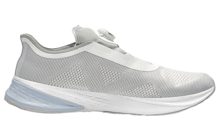 DESCENTE Enerzite Textile, Synthetic Leather Breathable And Resilient Low top Casual Running Shoes Men’s Light Gray