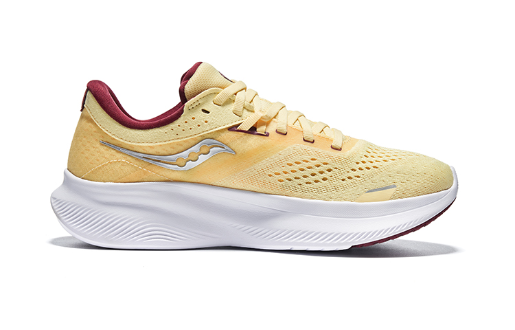 Saucony Ride 16 Comfortable Cushioning Low top Marathon Running Shoes Women’s Yellow