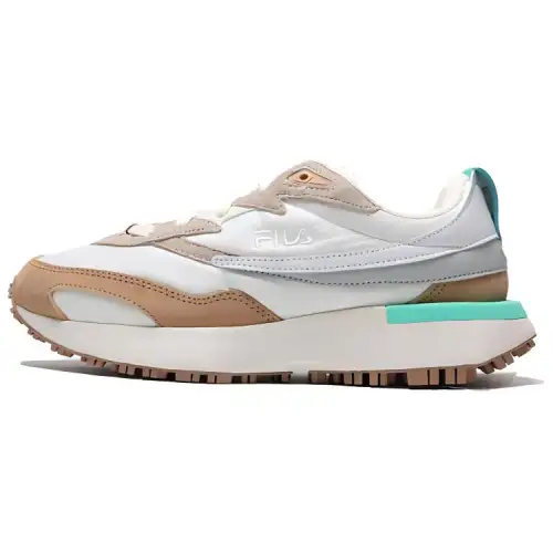 FILA Zagato Lace Up Cushioning Abrasion Resistant Cushioning, Wear Resistant Low top Running Shoes Unisex Light Coffee