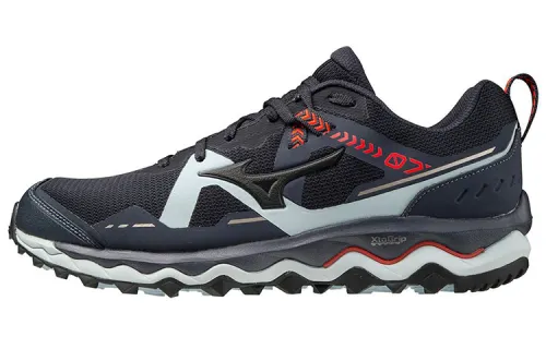 Mizuno Mujin 7 Running Shoes Men's Low Top Black/Red