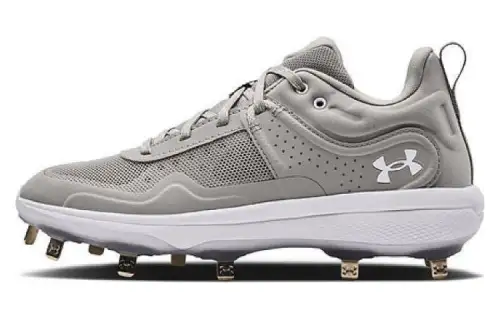 Under Armour Slip Resistant Abrasion Resistant Low top Running Shoes Unisex Gray White