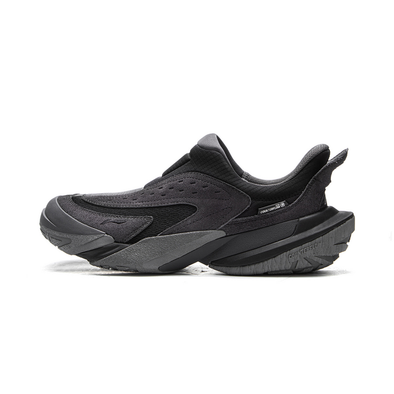 Li Ning Outdoor CF Tracing Cushioning Rebound Low top Outdoor Shoes Unisex Gray Black