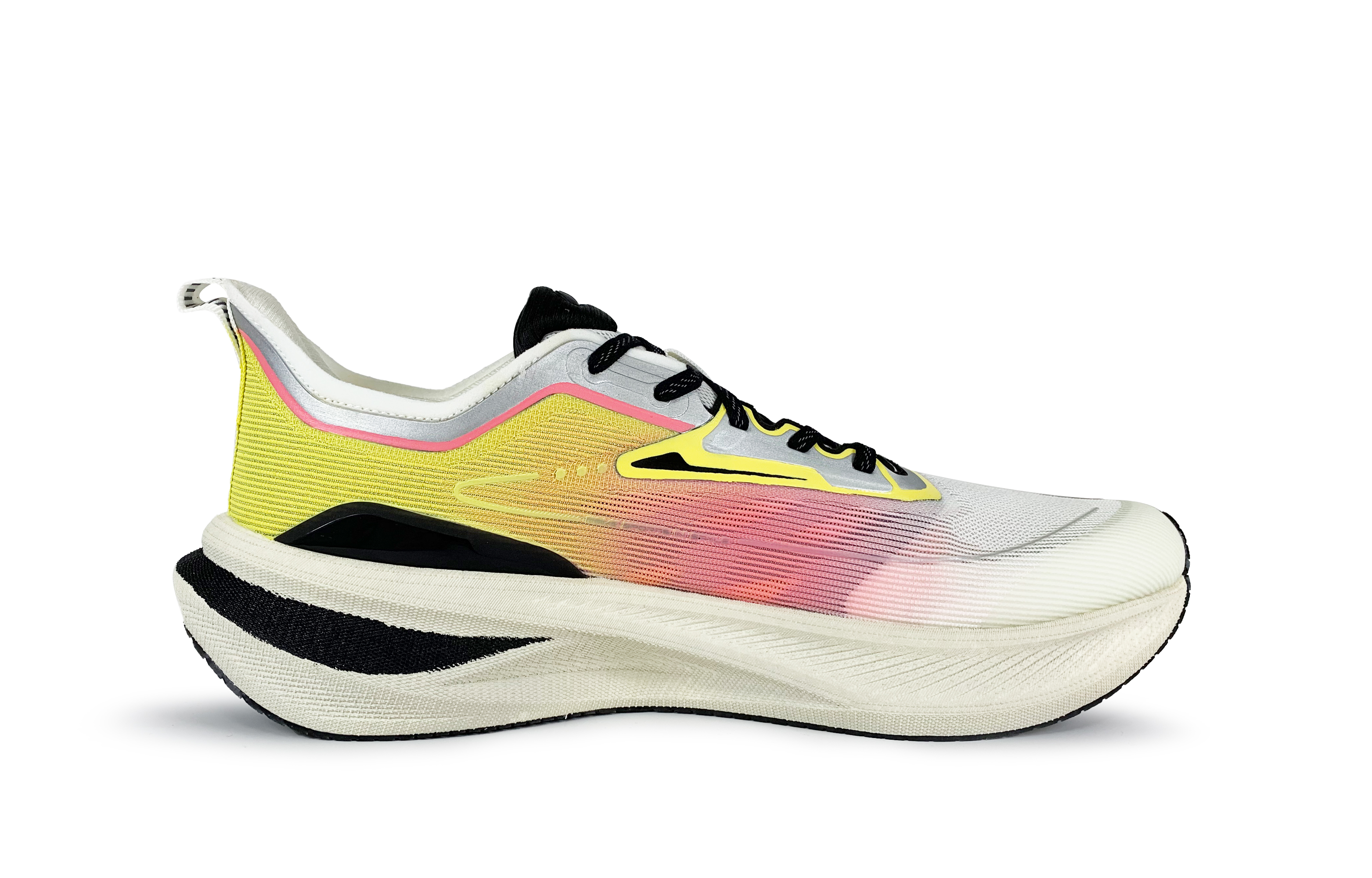 XTEP 2000km 2.0 Running Shoes Men’s Low Top Pink/Yellow