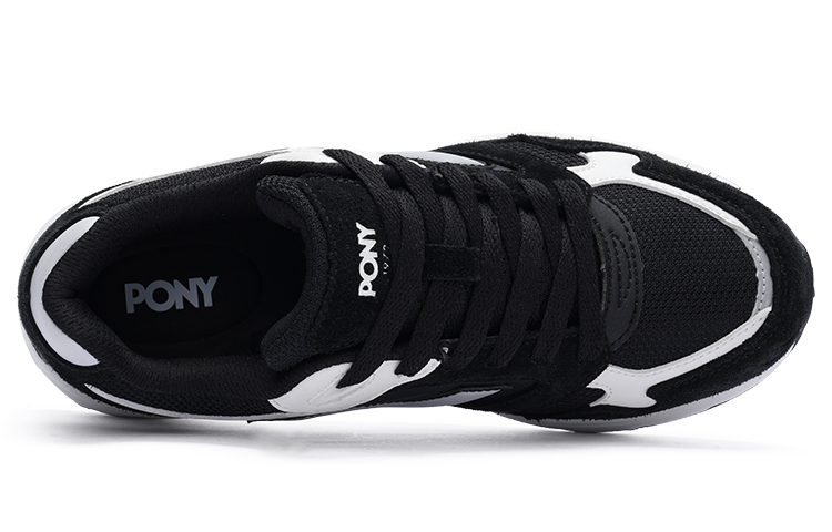 Pony MJ 72 Cushioning Slip Resistant Low top Running Shoes Unisex Black