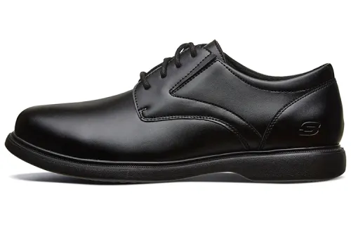 Skechers Relaxed Fit Leather Men's Casual Shoes Men's Black