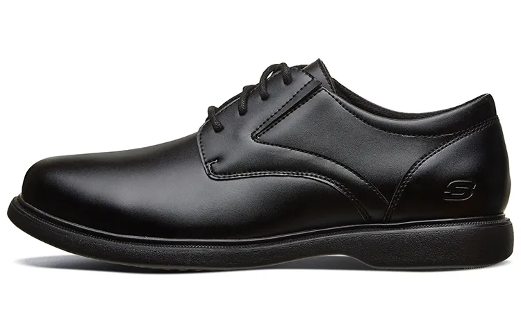 Skechers Relaxed Fit Leather Men's Casual Shoes Men's Black