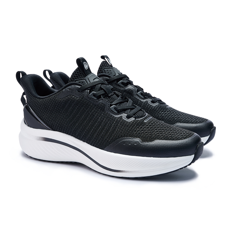FINEPLAN Textile, TPU Cushioning Breathable Cushioning Breathable Low top Running Shoes Unisex Black