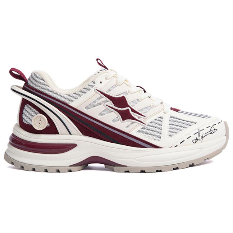 KILLWINNER Slip Resistant Abrasion Resistant Low top Casual City Commuting Running Shoes Unisex White Red