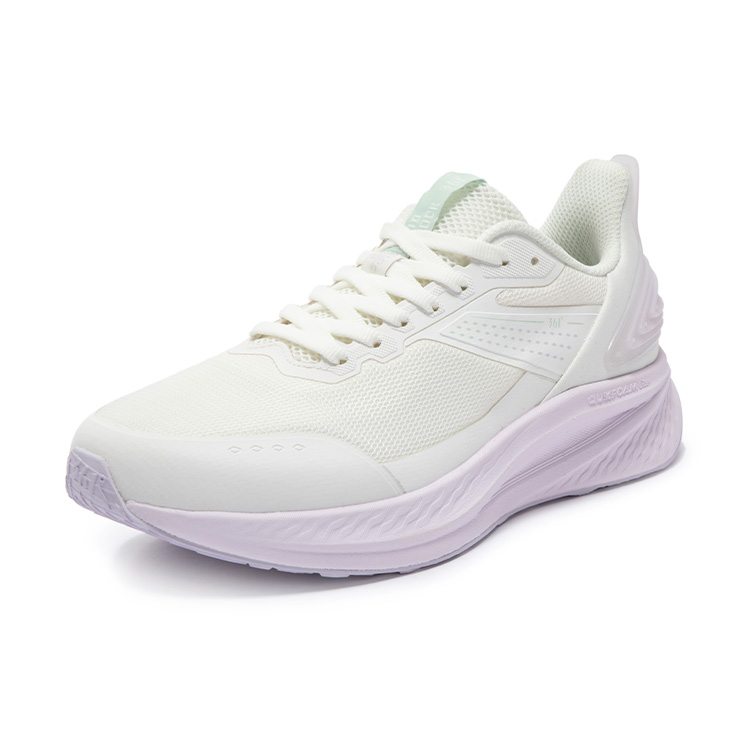 361° Slip Resistant Abrasion Resistant Low top Running Shoes Women’s White Purple
