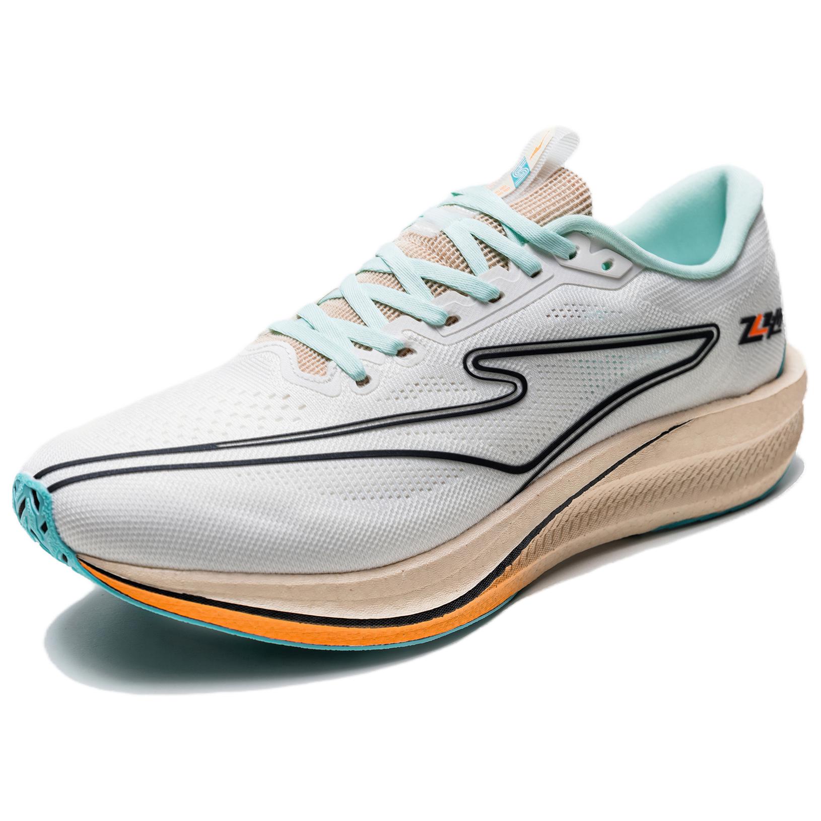 Erke Cushioning Rebound Low top Qi Technology Casual Running Shoes Men’s White Green