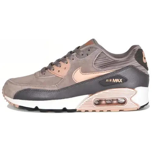 Nike Air Max 90 Leather Iron Metallic Red Bronze Women's