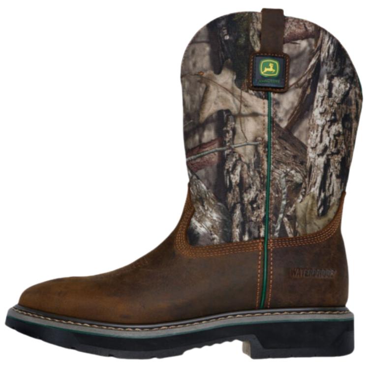 John Deere x Skechers Waterproof And Wear resistant Crew Outdoor Boots Men's Brown