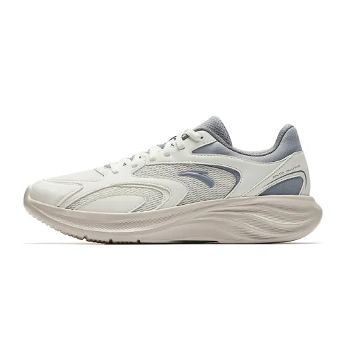 Anta Nebula 2 Slip Resistant And Breathable Low top Casual Running Shoes Men's White Gray