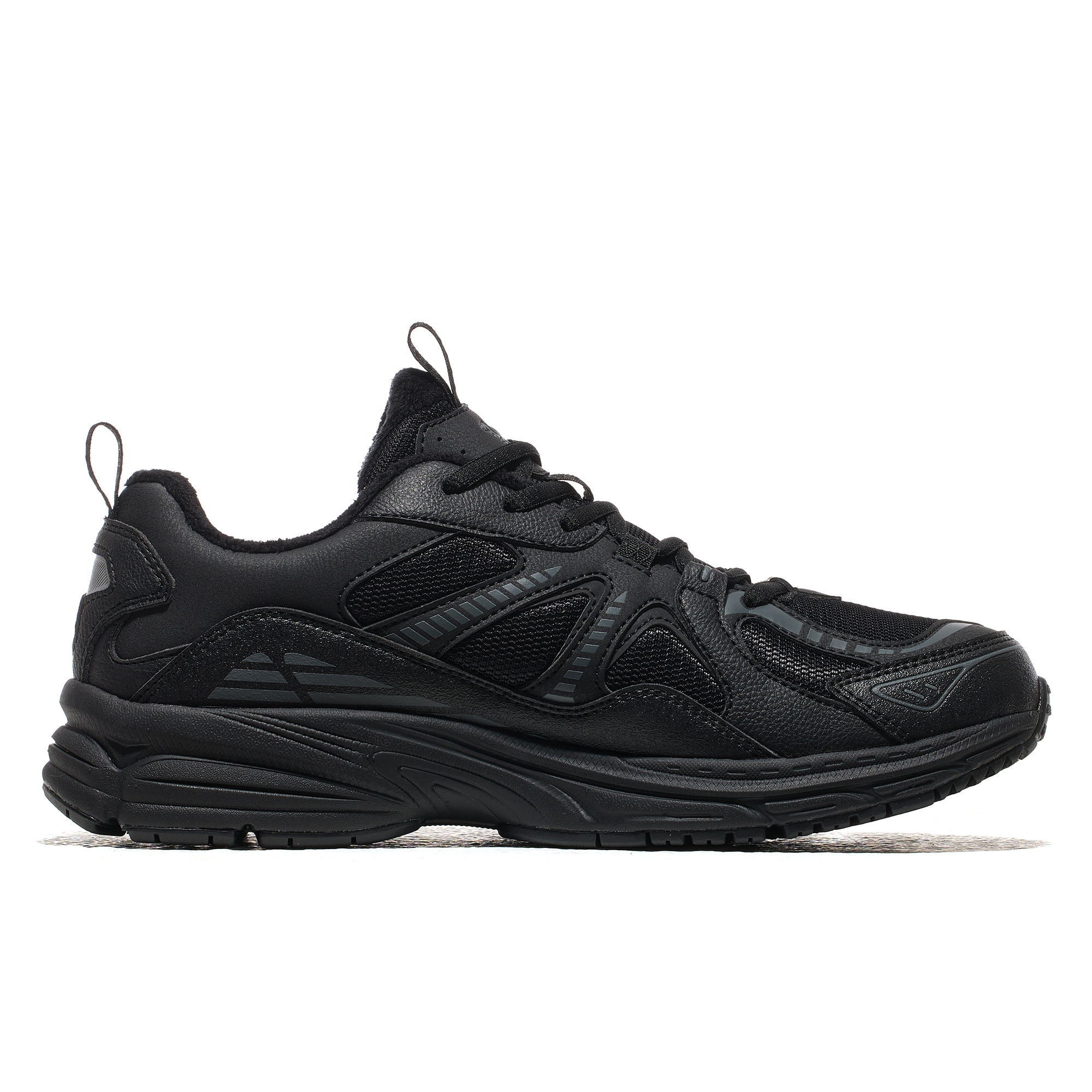 CAMEL Backlight Fleece Lined, Comfortable Versatile Low top Casual Running Shoes Men’s Black