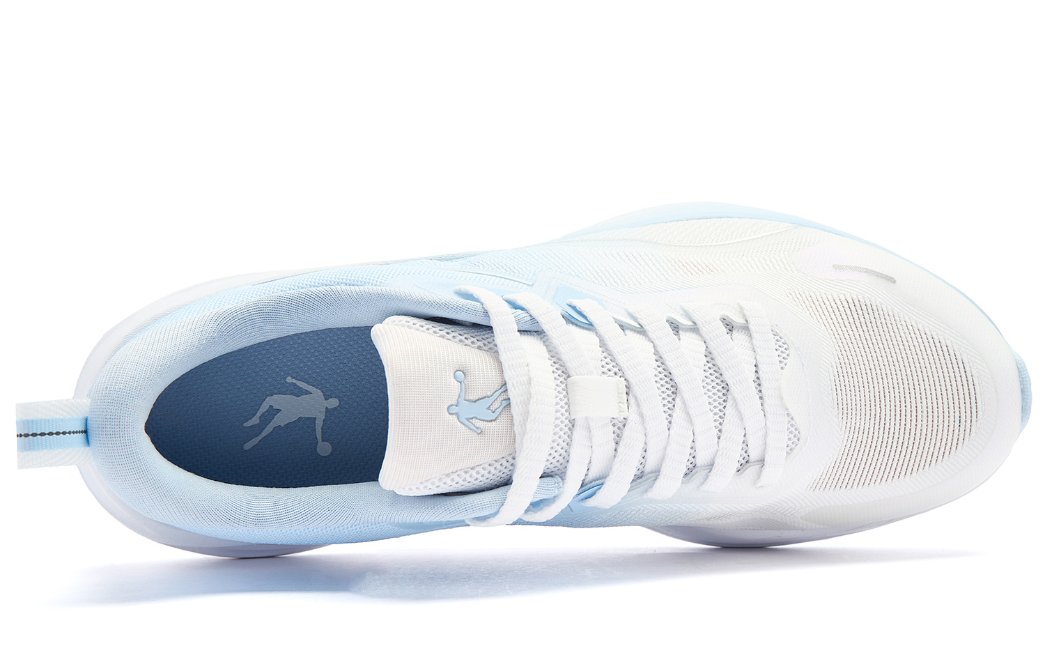 QIAODAN Phantom CITY Running Shoes Men’s Low Top Jordan White Glacier Blue