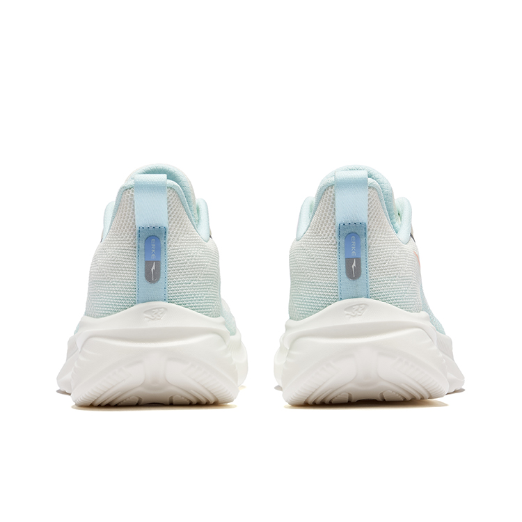 Erke Thunderclap Running Shoes Women’s Low Top Microcrystal White Tranquil Blue