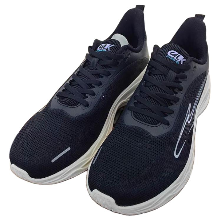 Erke Comfortable Cushioning Breathable Lightweight Low top Running Shoes Men’s Black