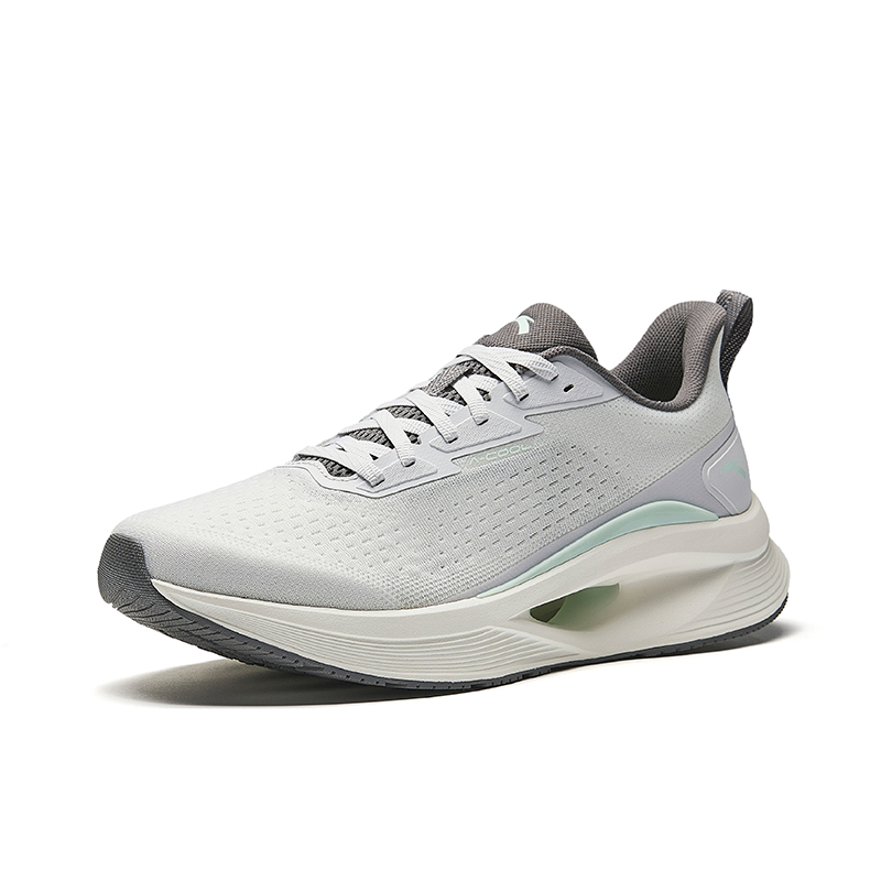 Anta Hydrogen Run Cool Vintage Slip Resistant Abrasion Resistant Low top Casual Running Shoes Men’s Light Gray