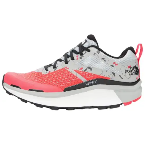 THE NORTH FACE Vectiv Enduris Slip Resistant Abrasion Resistant Low top Casual Running Shoes Women's Pink Gray