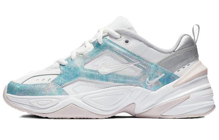 Nike M2K Tekno rendering low top dad shoes women blue and white