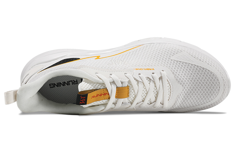 361° Cushioning Breathable Abrasion Resistant Slip Resistant Low top Running Shoes Men’s White