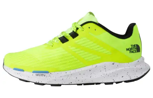 THE NORTH FACE Vective Eminus Abrasion Resistant Breathable Low top Running Shoes Men's Neon Green