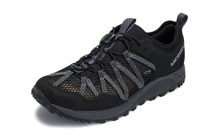 MERRELL Wildwood Aerosport Breathable And Quick Dry Lightweight River Trekking Shoes Men’s Black