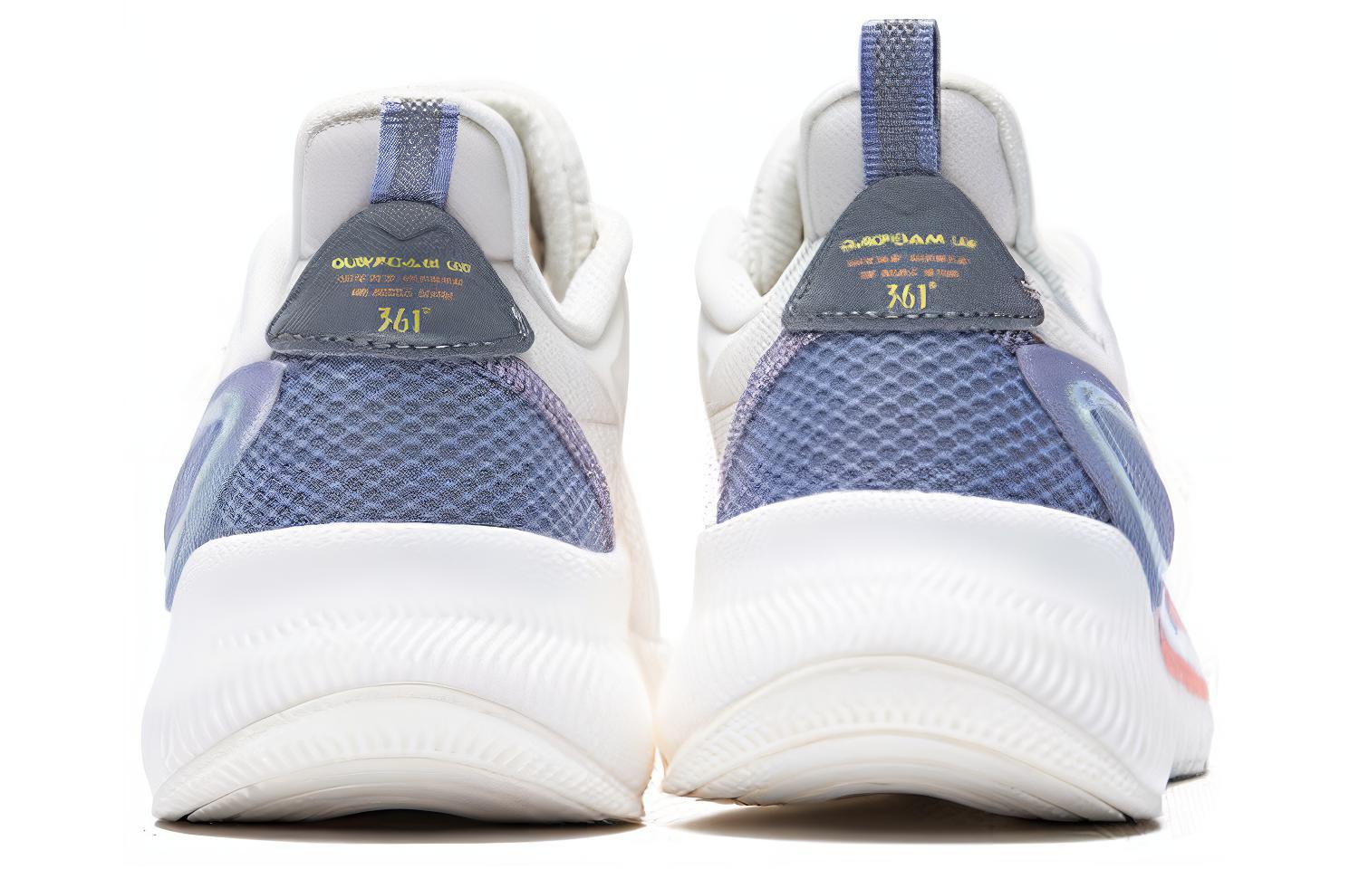 361° Night Shadows Cushioning Slip Resistant Abrasion Resistant Low top Running Shoes Women’s White Blue Orange