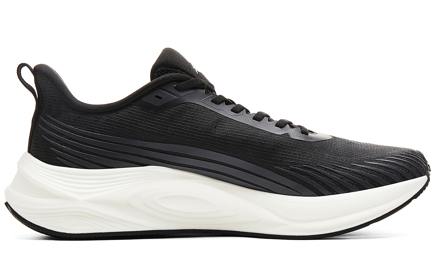 PEAK Cushioning Slip Resistant Abrasion Resistant Lightweight Low top Training Running Shoes Men’s Black Ivory